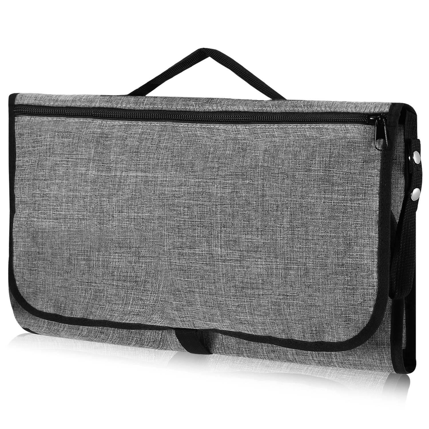 Portable Changing Pad Foldable Diaper Changing Pad Kit Waterproof Wipeable Changing Mat Stain Resistant Travel Changing Mat Bag thumbnail 1