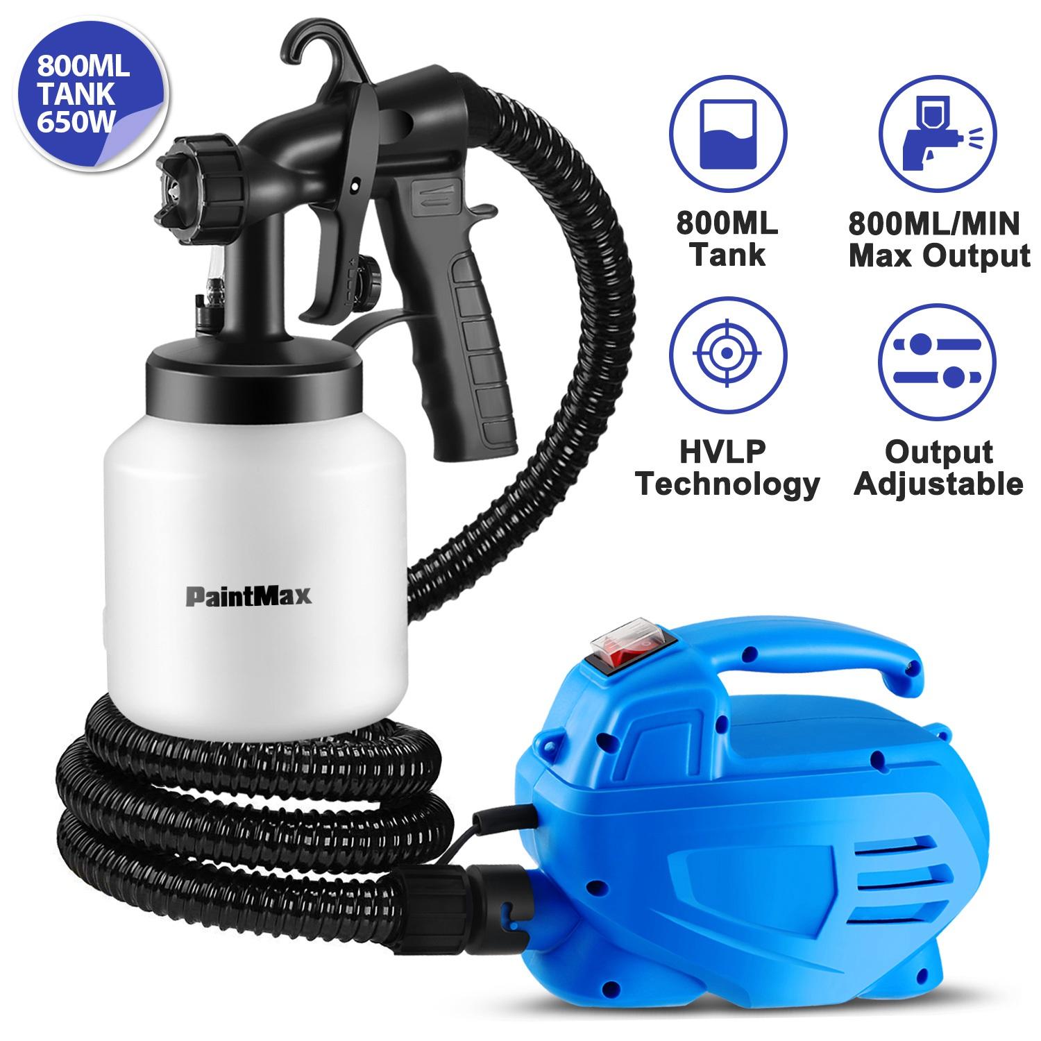 800ML Paint Spray Painter 650W Paint Sprayer Machine 800ML/Min Output HVLP Oil Primer Water Sprayer w/ 3 Spraying Patterns Motor Strap Detachable Cont thumbnail 3