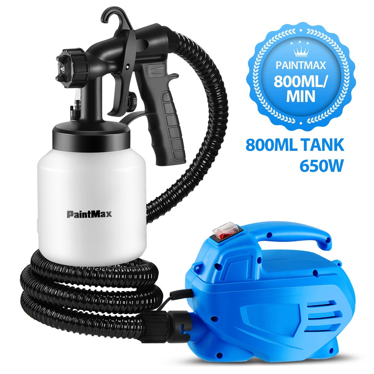800ML Paint Spray Painter 650W Paint Sprayer Machine 800ML/Min Output HVLP Oil Primer Water Sprayer w/ 3 Spraying Patterns Motor Strap Detachable Cont thumbnail 2