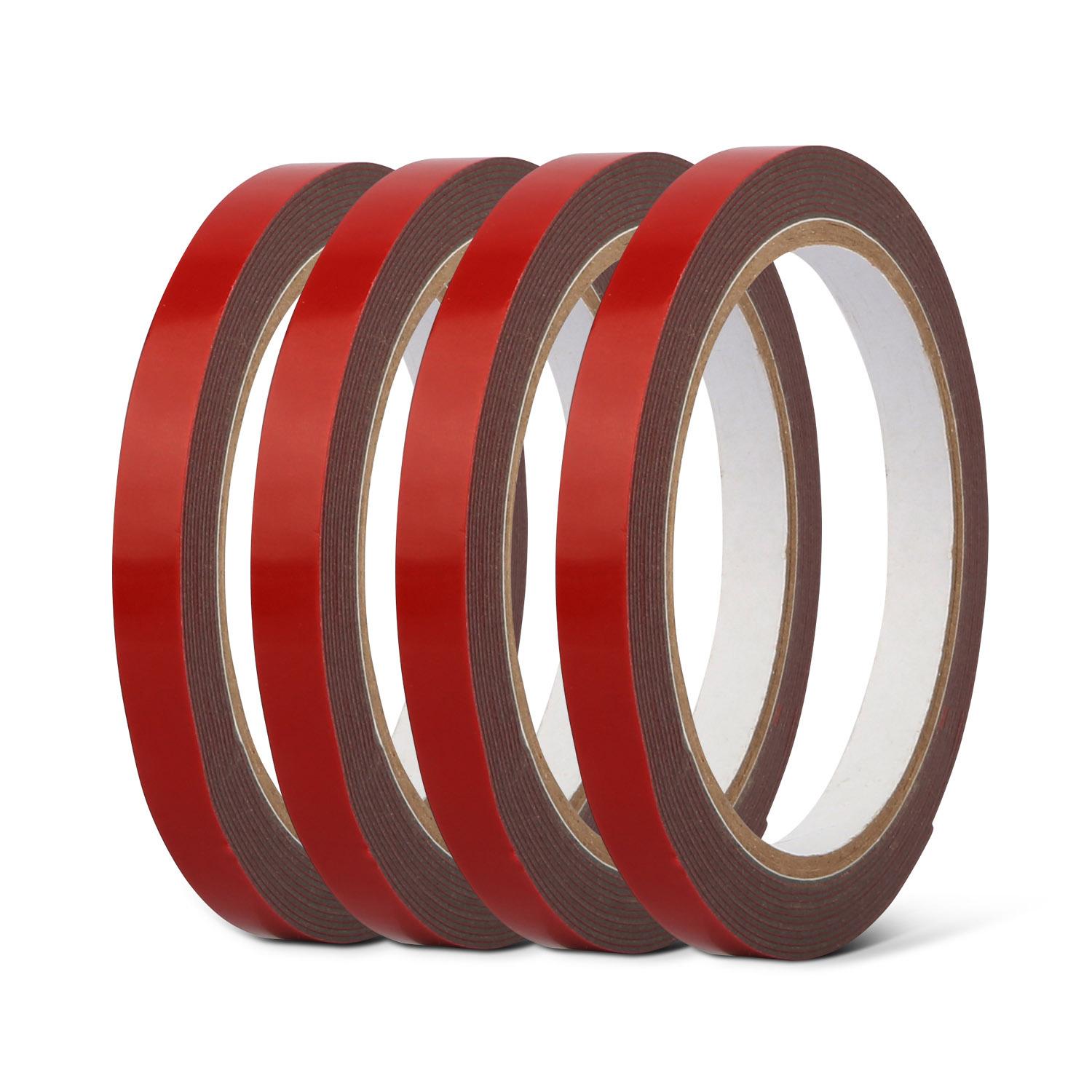 4 Rolls Car Double Sided Tapes Heavy Duty Double Sided Foam Tapes Strong Mounting Adhesive Tapes For Cars Truck Automotive 9.8FT/Roll thumbnail 1