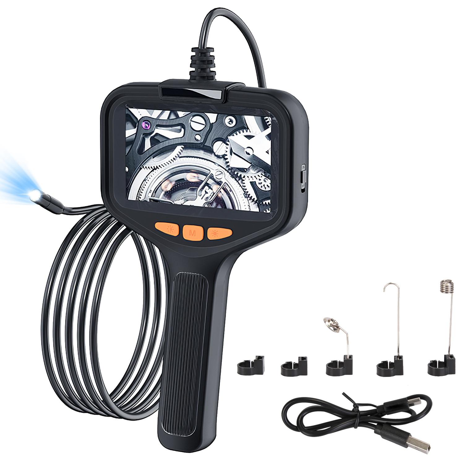 4.3in Inspection Camera with Light Articulating Borescope Endoscope Camera with 16.4FT Wire 2 Modes 3 Adjustable Brightness IP67 Waterproof for Plumbi thumbnail 3