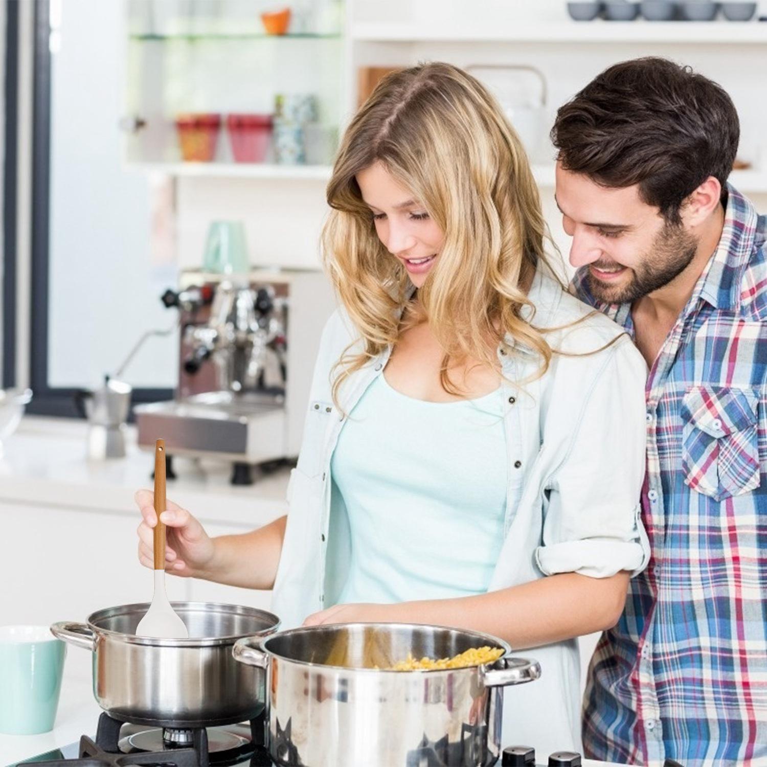 35Pcs Kitchen Cooking Utensils Set Spatula Set Baking Utensil Set Kitchen Accessories Necessities with Holder Egg Whisk Separator Tong Turner Spoons C thumbnail 4