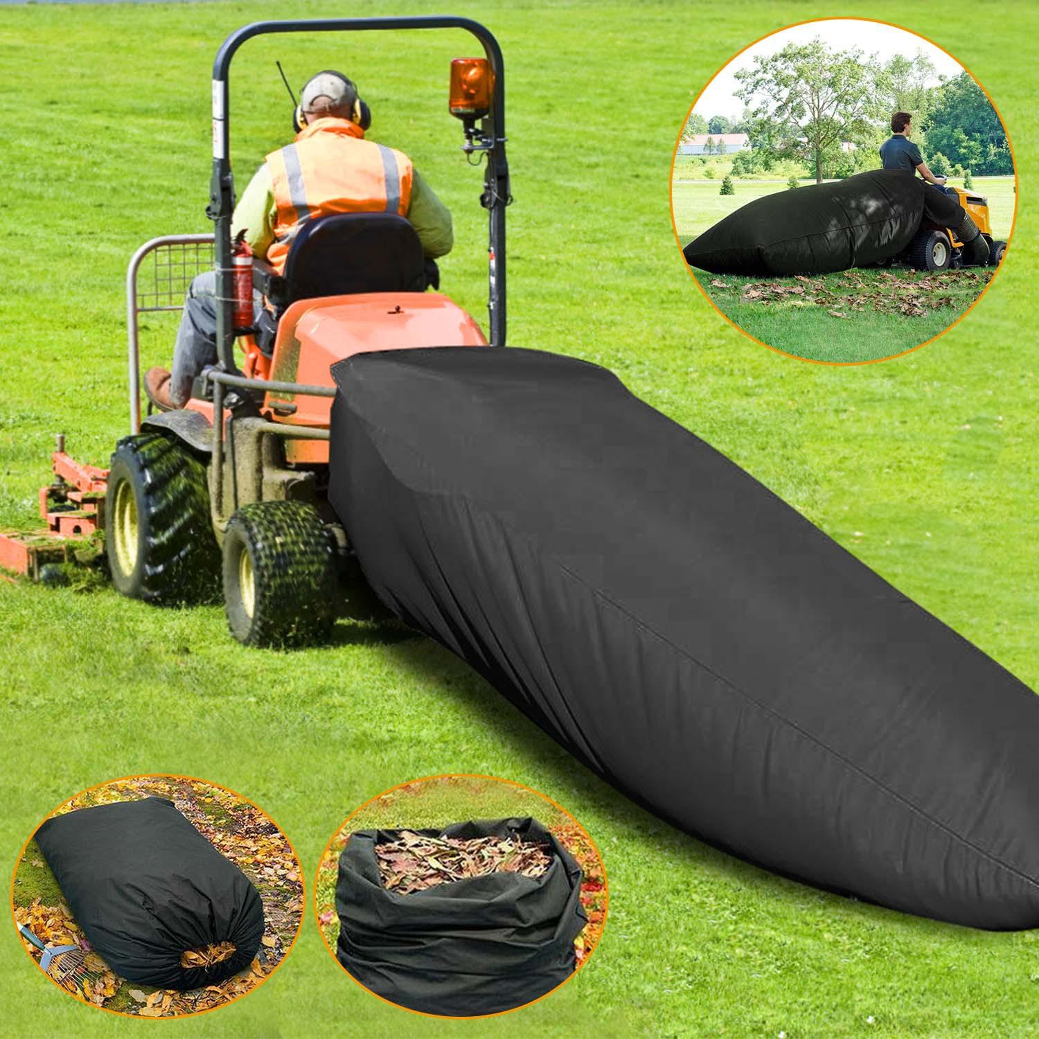Lawn Tractor Leaf Bag 54 Cubic Feet Standard Garden Waste Collection Bag w/ 112in Opening For Fast & Easy Leaf Collection Riding Lawn Mower Rubbish Ba thumbnail 4